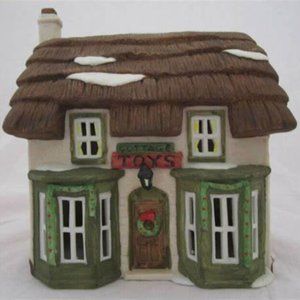 DEPT 56 COTTAGE TOYS SHOP 1986 ORIGINAL DICKENS LANE VILLAGE (cord not included)
